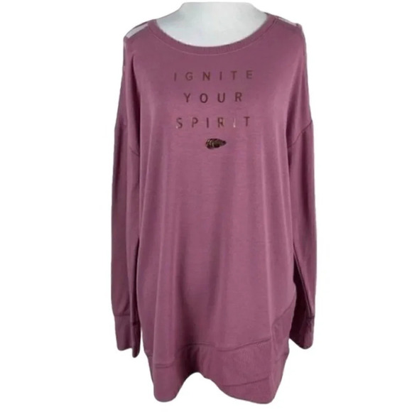 Justice active sweatshirt sz 20 ignite your spirit - Picture 1 of 9